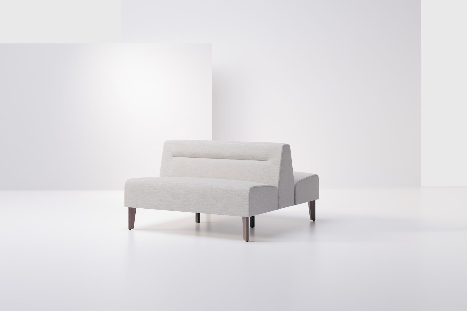 Avila Fluted Double Sided Sofa Left Angled View