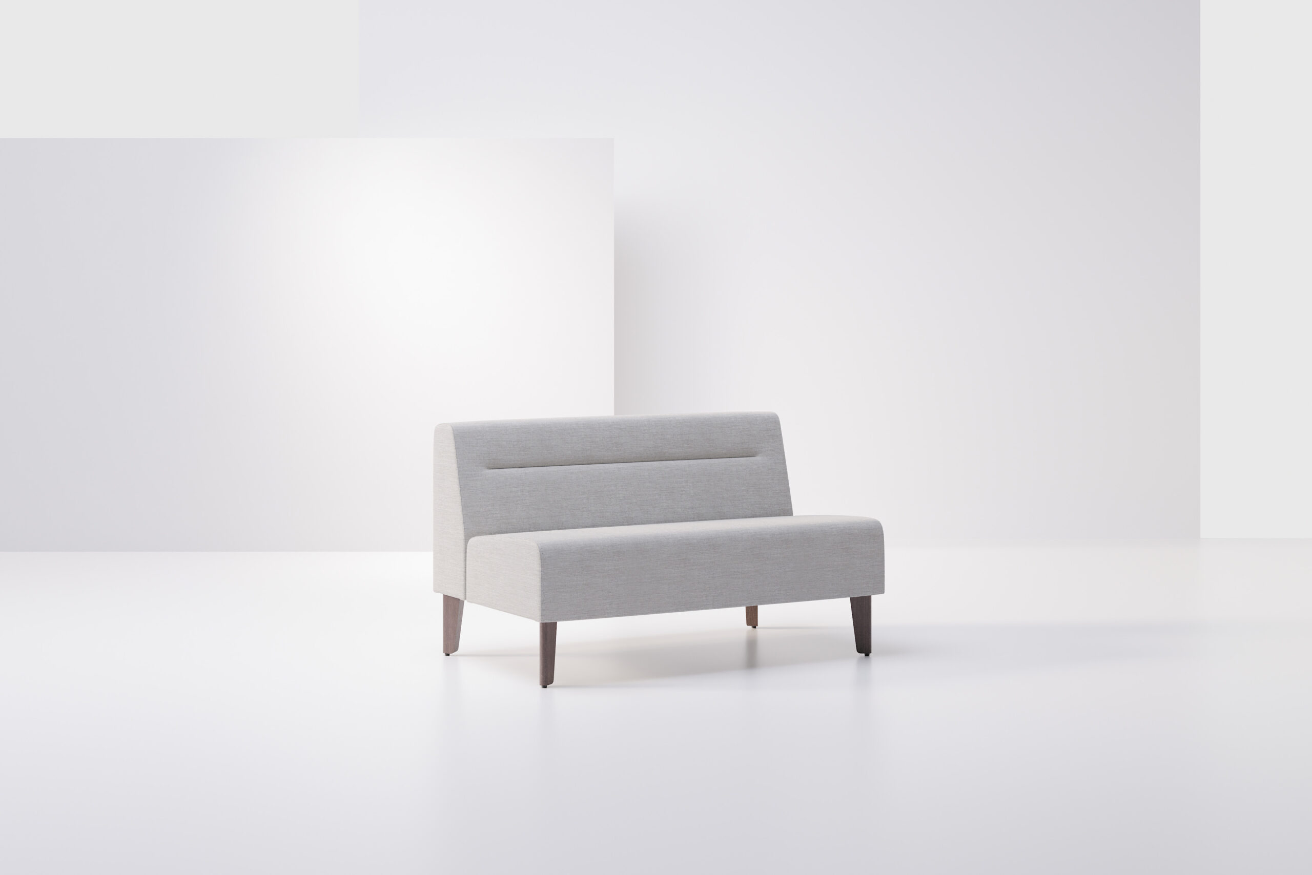 Fluted Avila Sofa Right Angled Front View
