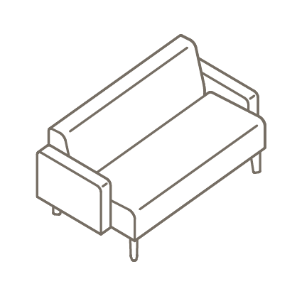 Avila Sofa with Upholstered Arms Icon 1