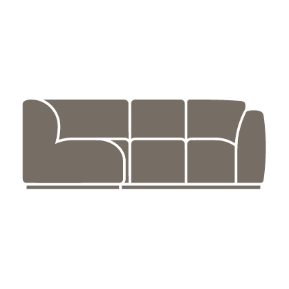 Bellevue Right Arm Facing Sectional Icon Front