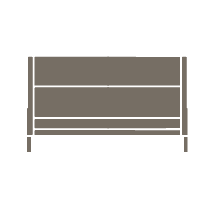 Lapeer Full Arm Three-Seater Icon Front